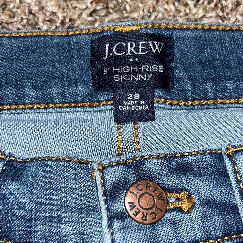 J. Crew 9" High Rise Skinny - Picture 3 of 9